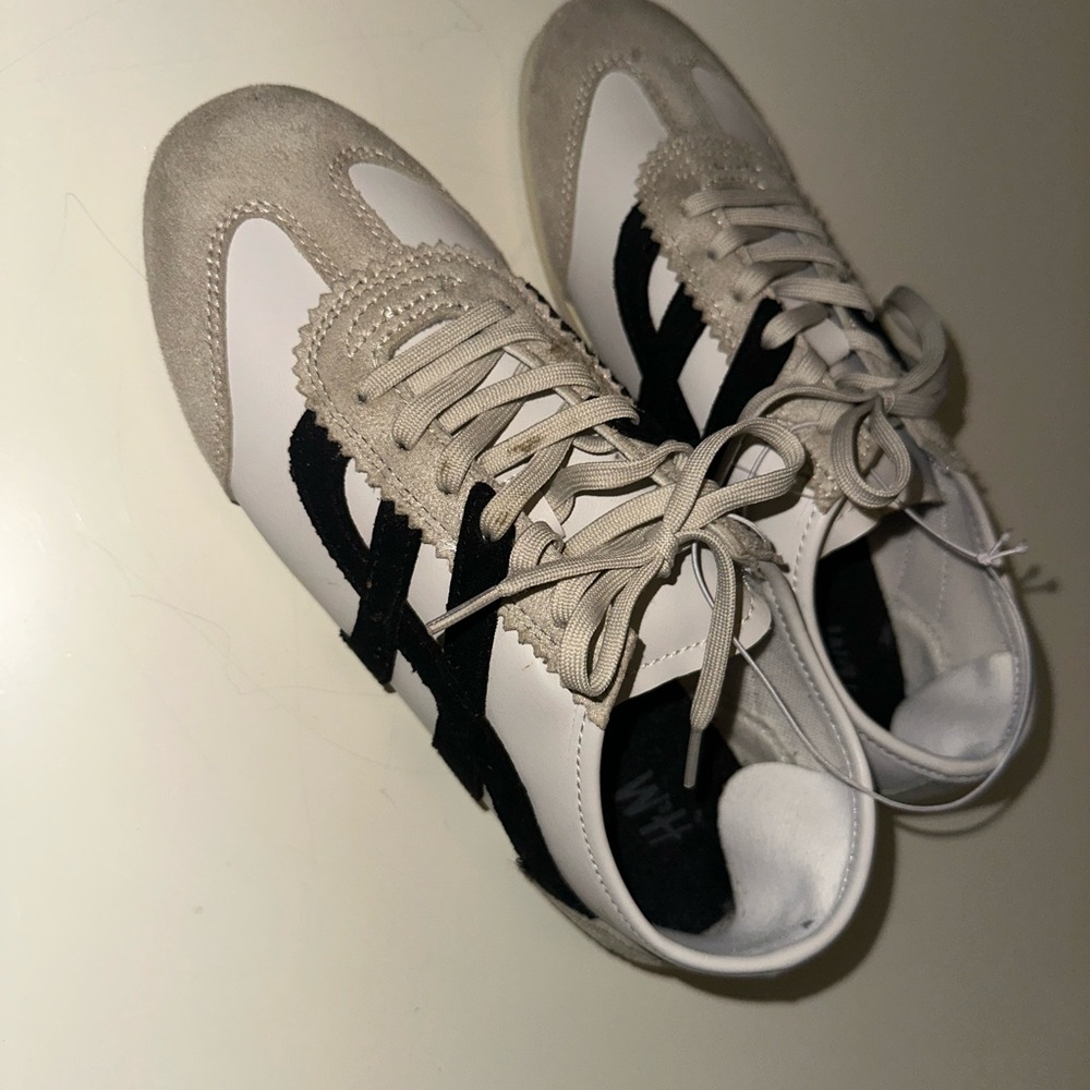 H&M Women’s White and Black Sneakers